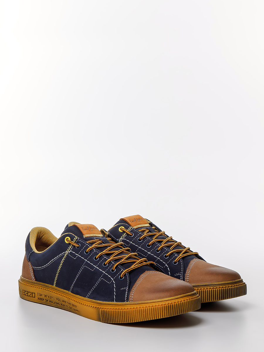 Фото Кеды мужские К41 blue/brown купить на lauf.shoes