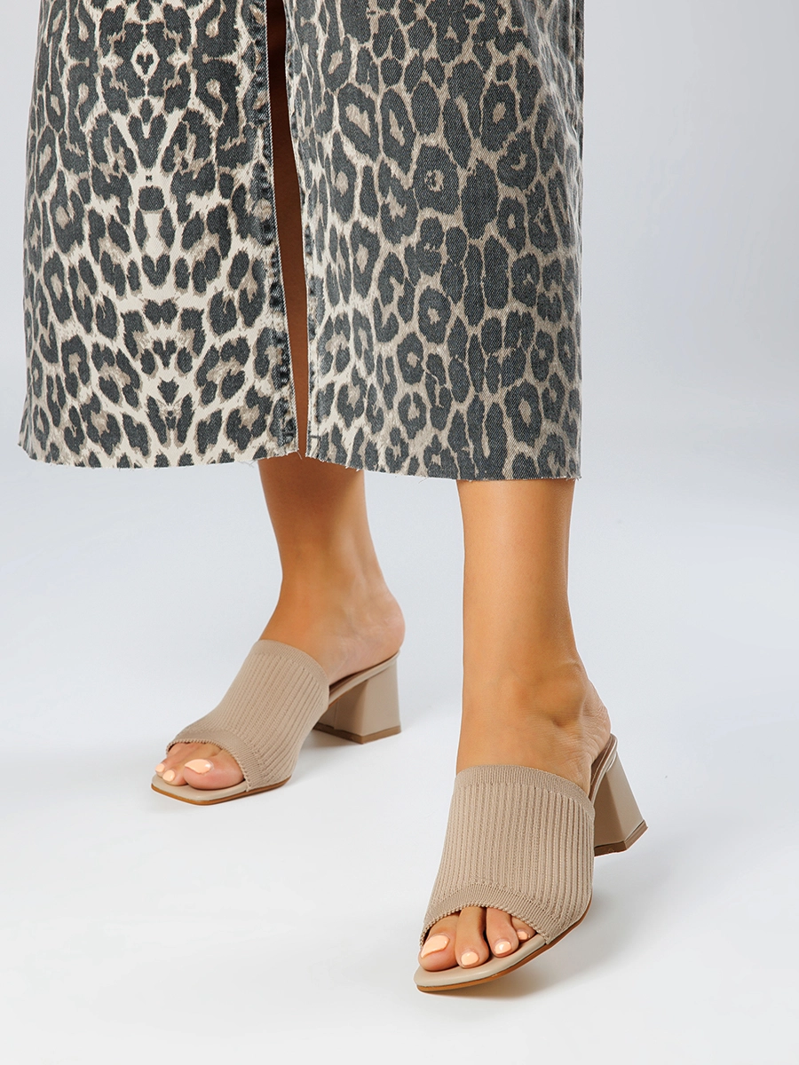 Фото Сабо женские 014 BEIGE купить на lauf.shoes