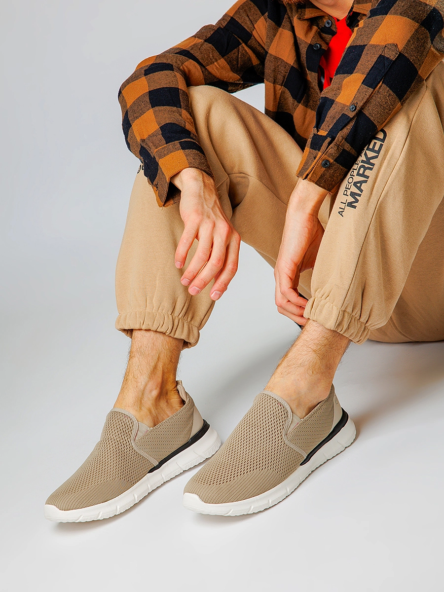Фото Слипоны мужские 2300grey купить на lauf.shoes