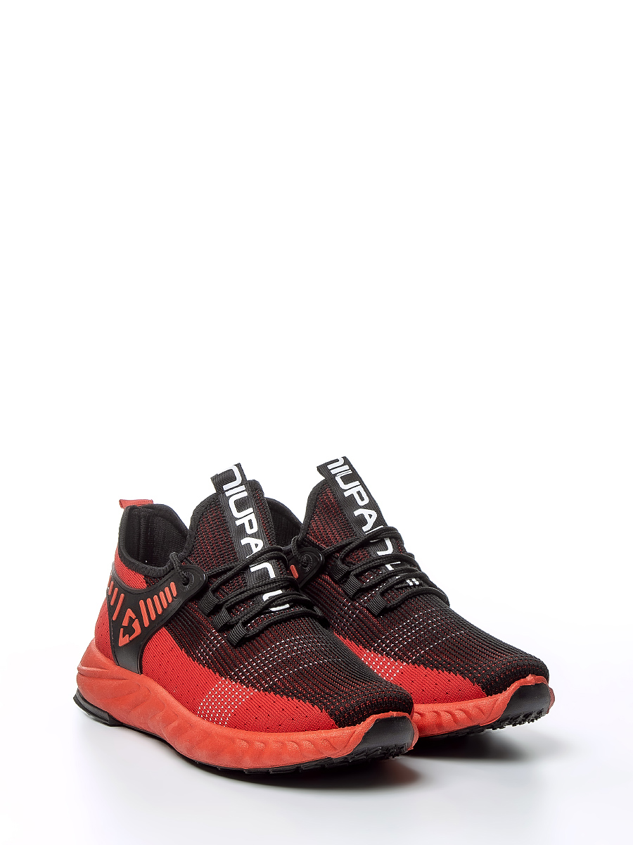 Фото Кроcсовки мужские 076 black-red купить на lauf.shoes