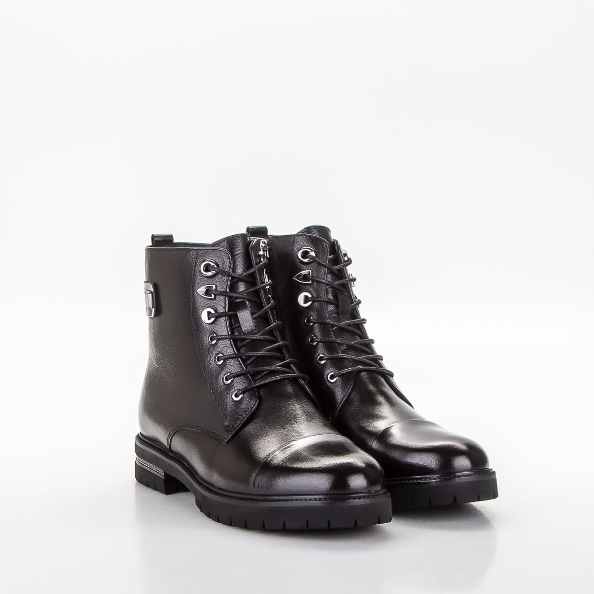 Фото Ботинки женские HJ929M-P61-596 black купить на lauf.shoes